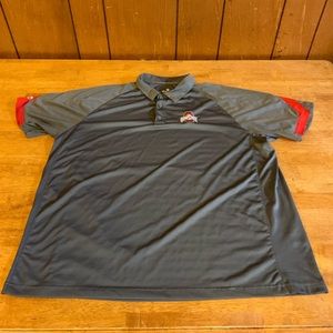 Ohio State Buckeyes polo shirt size 2XL Holloway